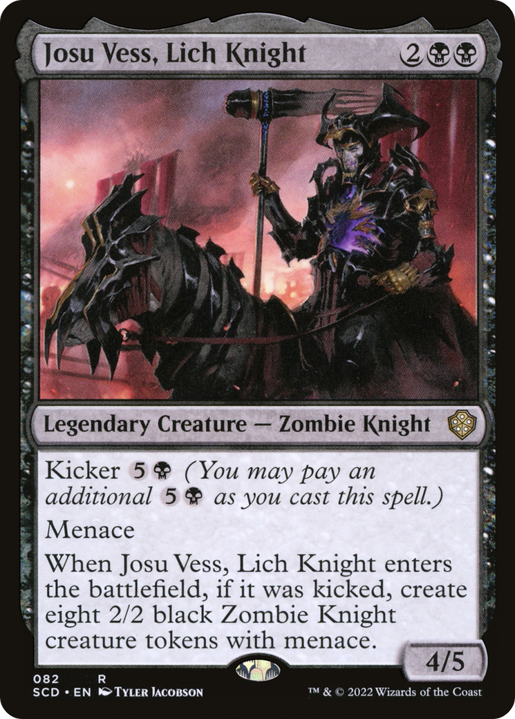 Josu Vess, Lich Knight (SCD-082) [Starter Commander Decks]