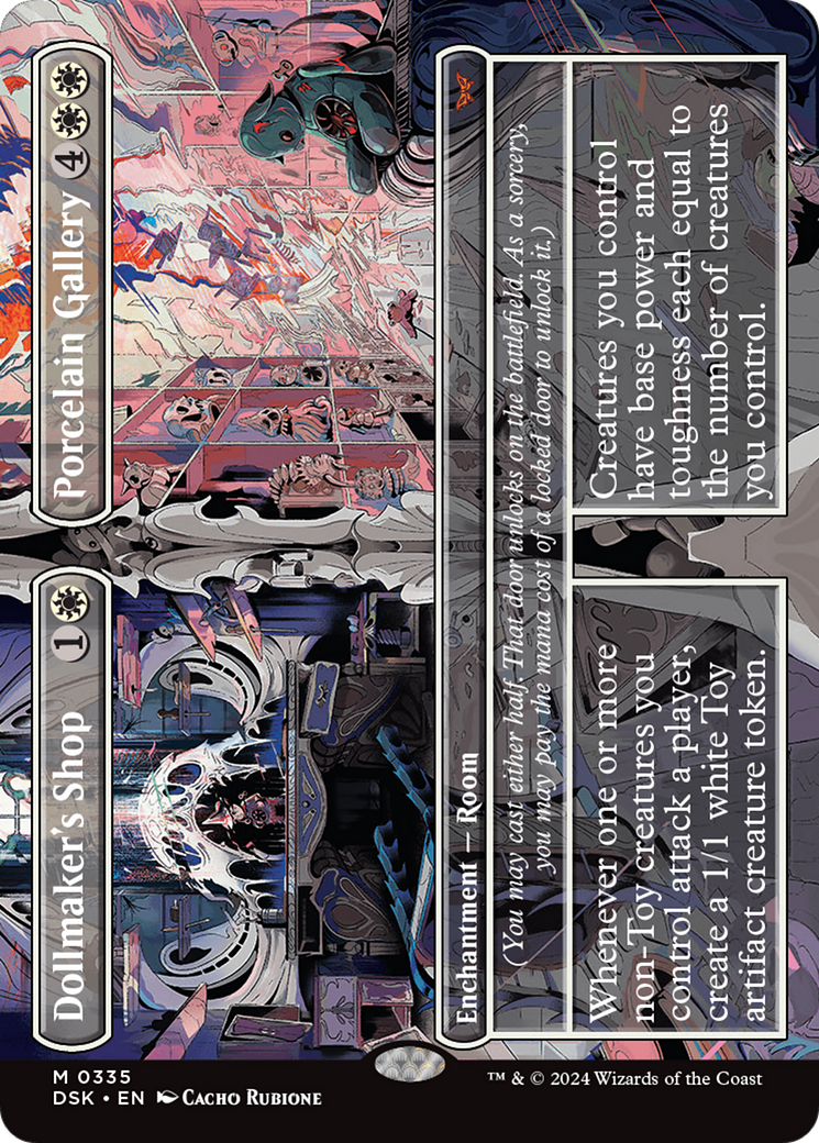 Dollmaker's Shop // Porcelain Gallery (DSK-335) [Duskmourn: House of Horror] (Borderless) Foil