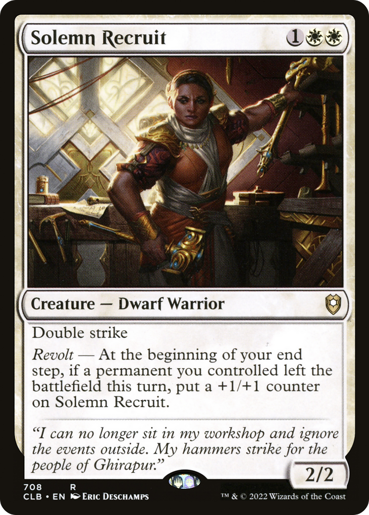 Solemn Recruit (CLB-708) [Commander Legends: Battle for Baldur's Gate]