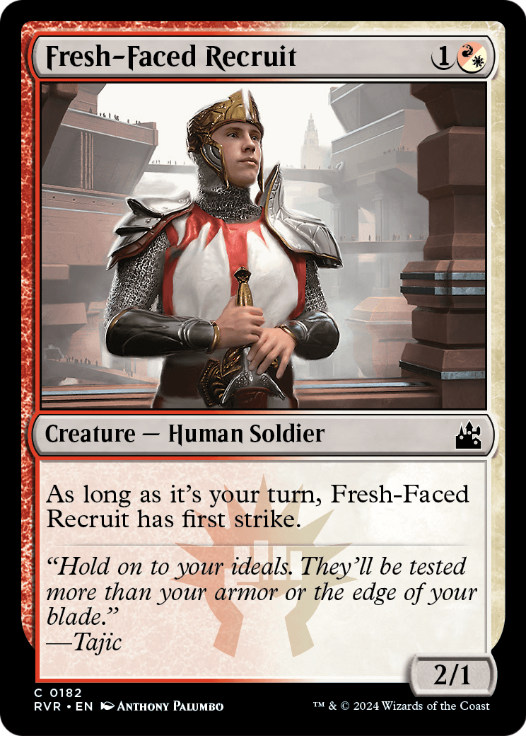 Fresh-Faced Recruit (RVR-182) [Ravnica Remastered] Foil