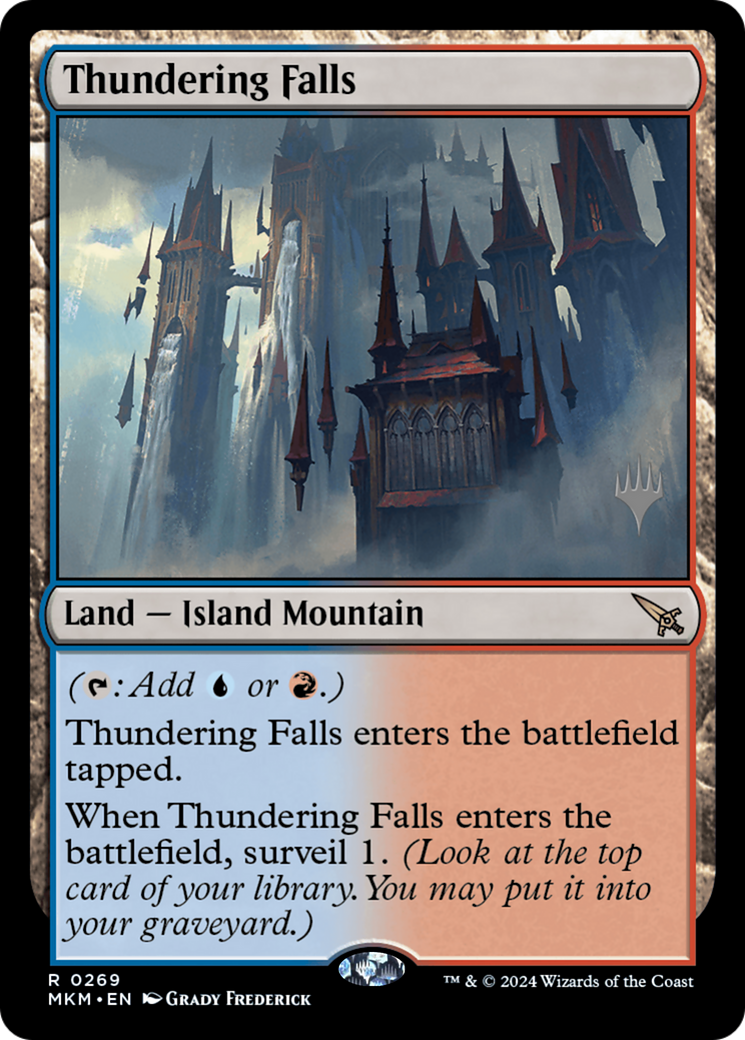 Thundering Falls (PPMKM-269P) [Murders at Karlov Manor Promos] Foil