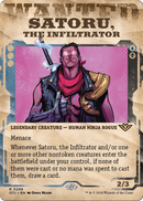Satoru, the Infiltrator (Showcase) (OTJ-298) (Borderless) [Outlaws of Thunder Junction] Foil