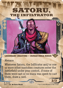 Satoru, the Infiltrator (OTJ-298) [Outlaws of Thunder Junction]: (Showcase) (Borderless) Foil