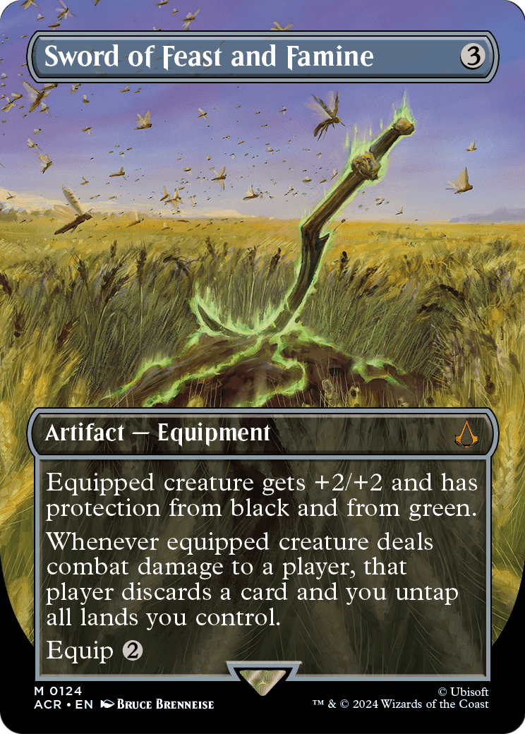 Sword of Feast and Famine (Borderless) (ACR-124) [Assassin's Creed]