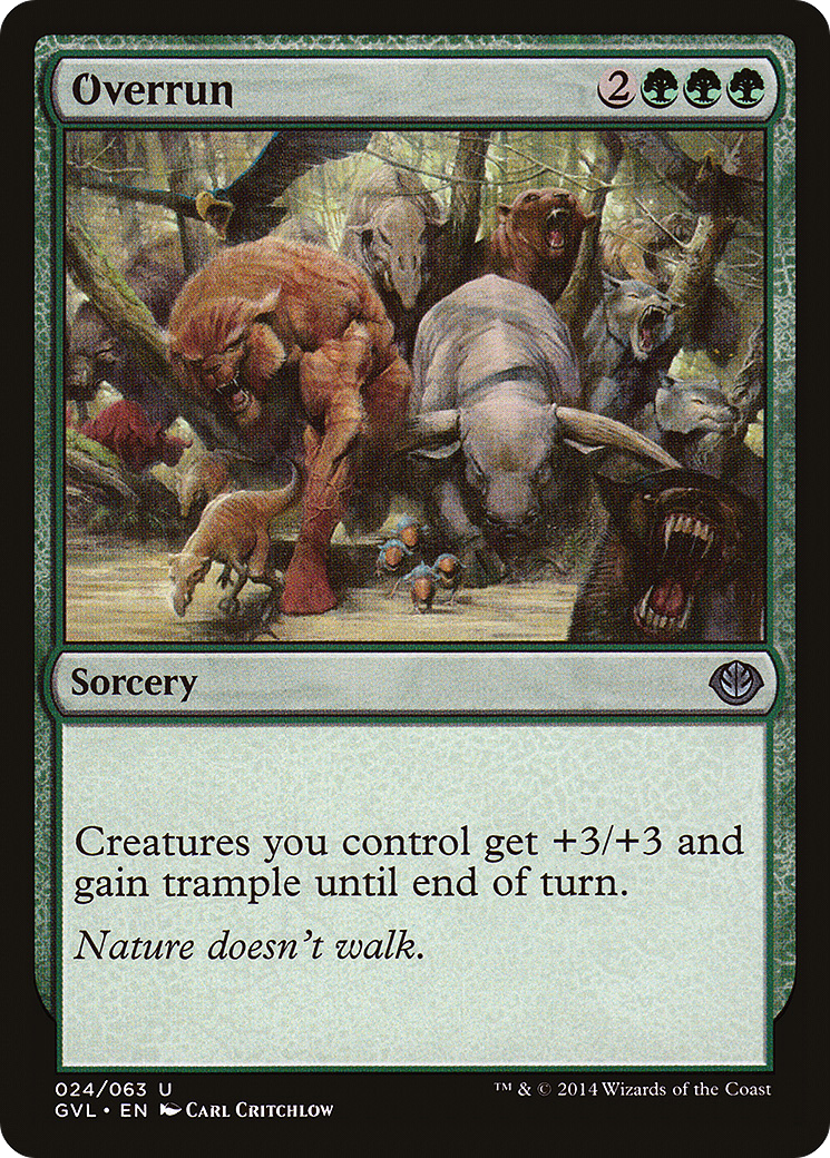 Overrun (DD3-024) [Duel Decks Anthology: Garruk vs. Liliana]