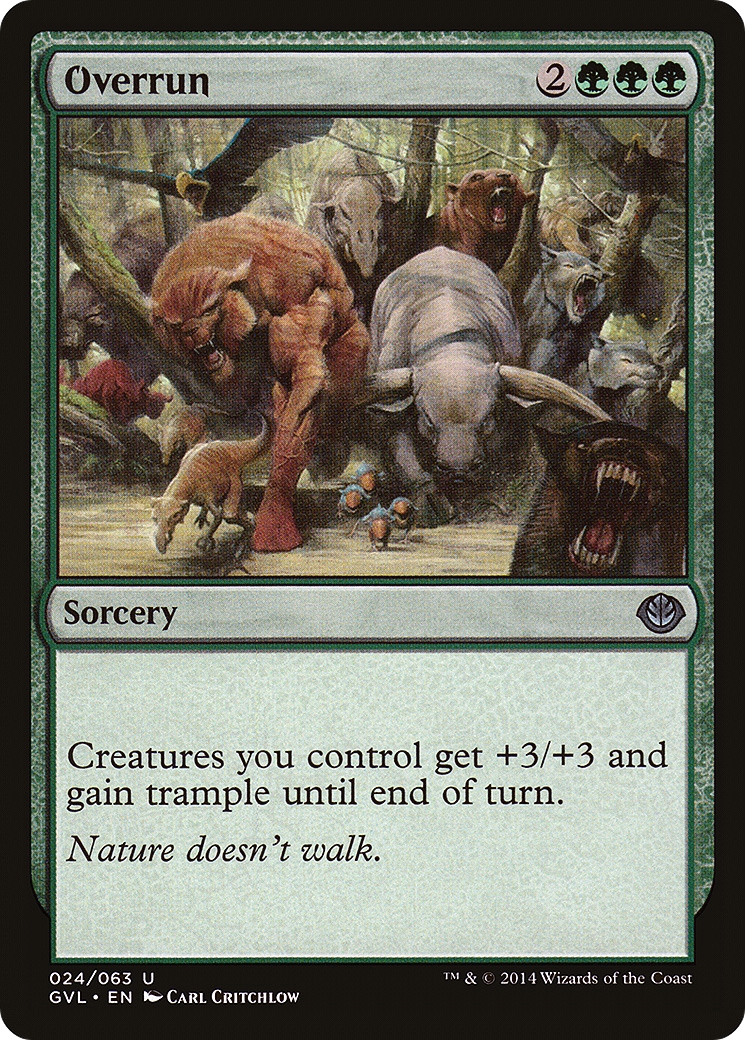 Overrun (DD3-024) [Duel Decks Anthology: Garruk vs. Liliana]