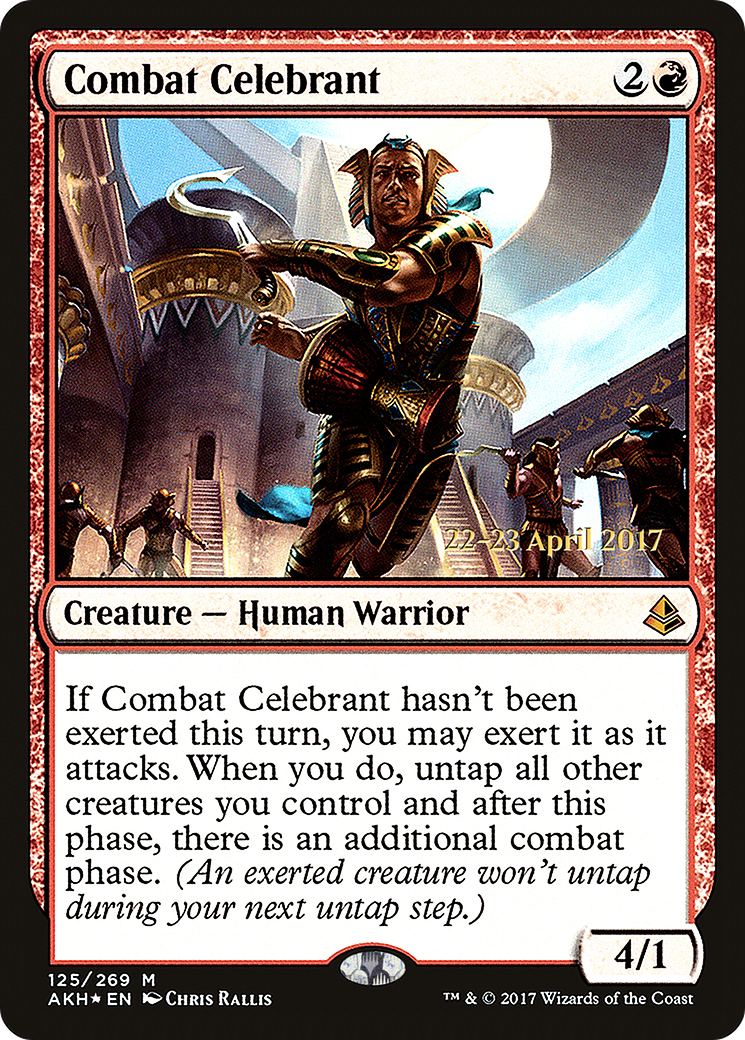 Combat Celebrant (PRE-125S) [Amonkhet Promos] Foil