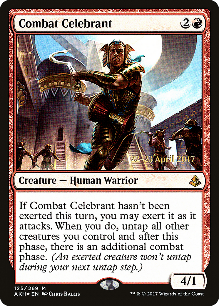 Combat Celebrant (PRE-125S) [Amonkhet Promos] Foil