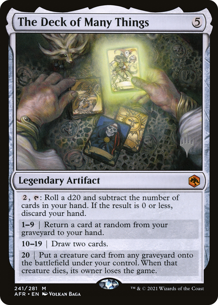 The Deck of Many Things (PPAFR-241P) [Adventures in the Forgotten Realms Promos]