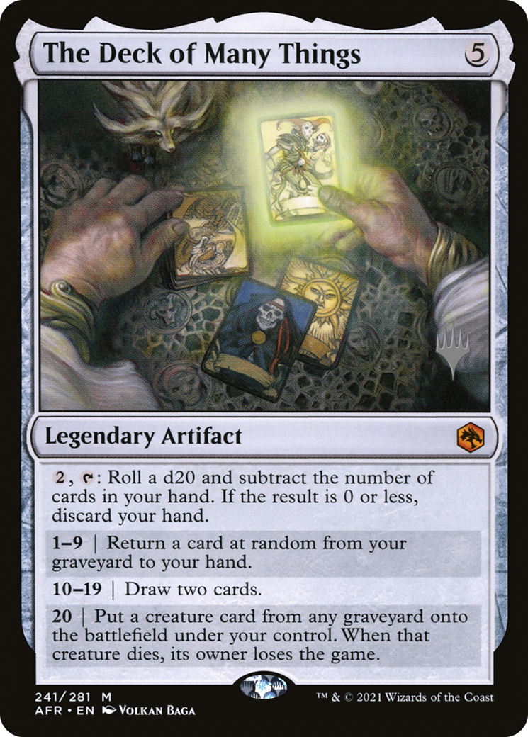 The Deck of Many Things (PPAFR-241P) [Promo Pack: Adventures in the Forgotten Realms Promos] Foil