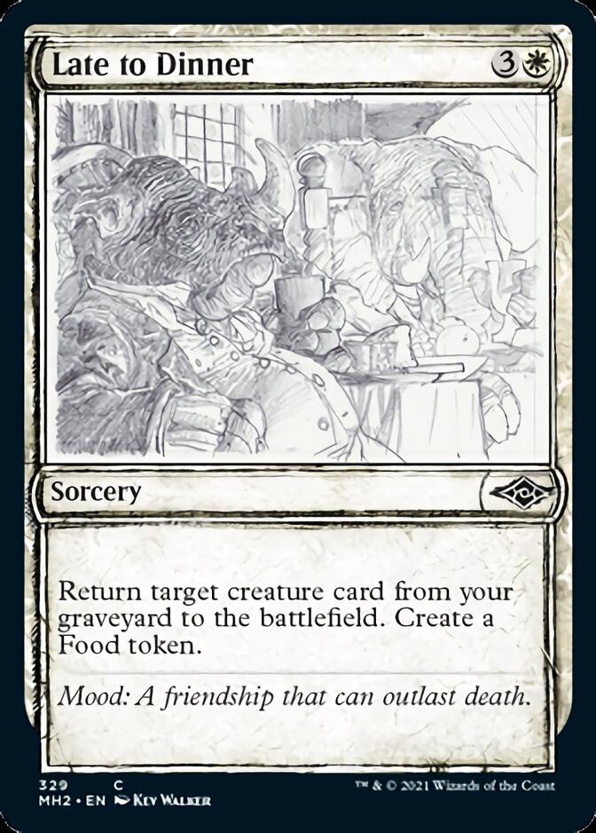Late to Dinner (MH2-329) [Modern Horizons 2]: (Showcase)