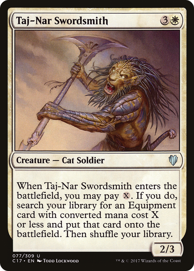 Taj-Nar Swordsmith (C17-077) [Commander 2017]