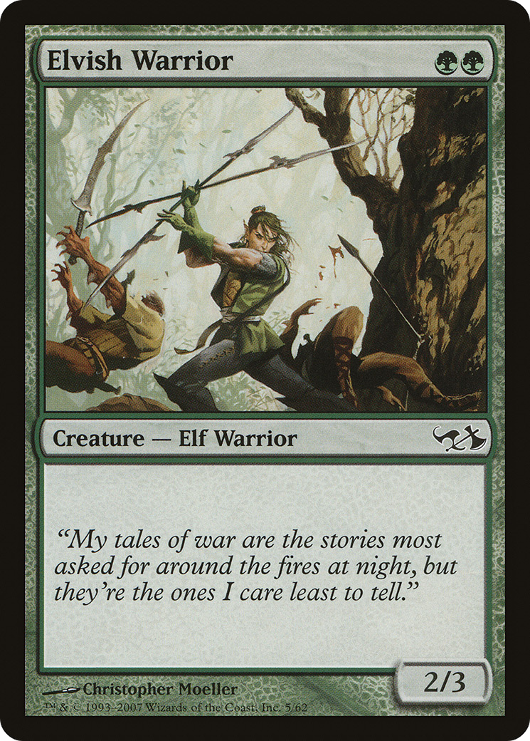 Elvish Warrior (EVG-005) [Duel Decks: Elves vs. Goblins]