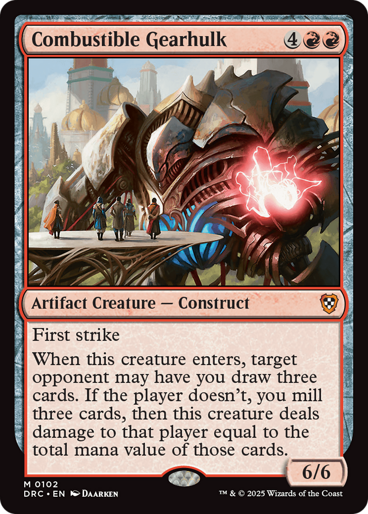 Combustible Gearhulk (DRC-102) [Commander: Aetherdrift]