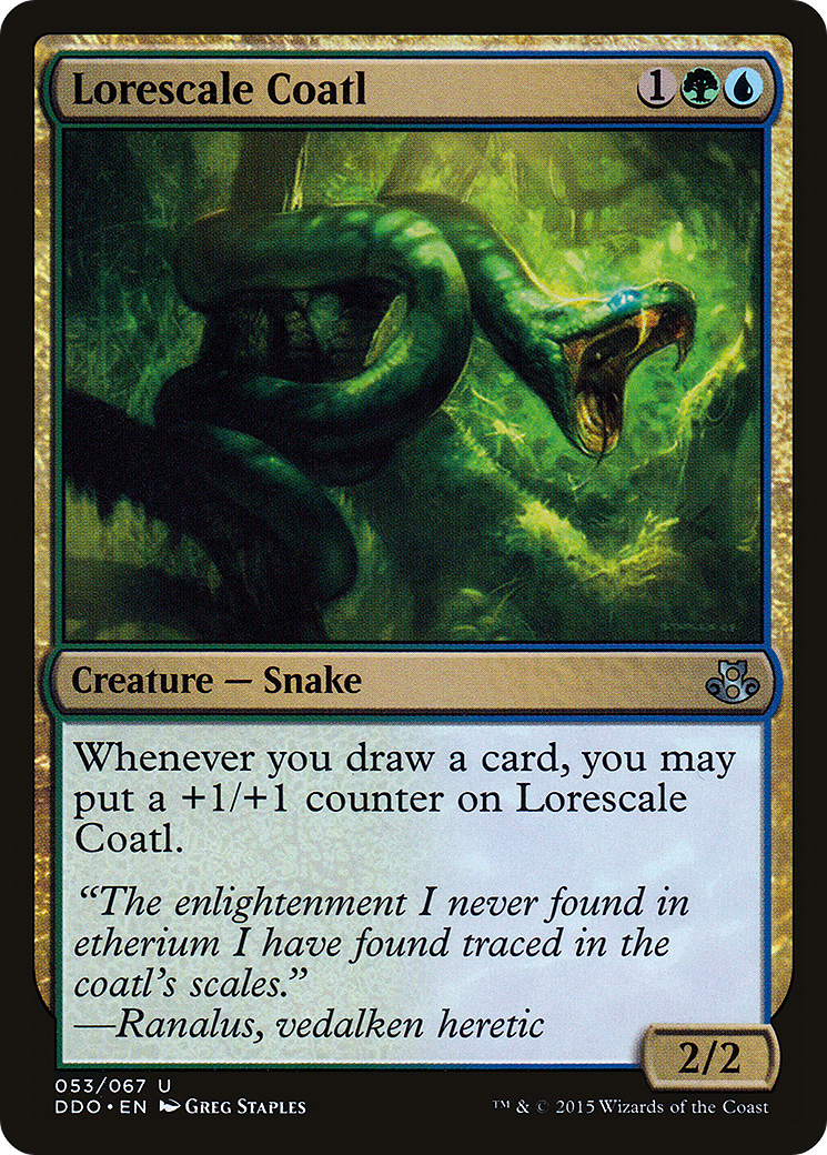 Lorescale Coatl (DDO-053) [Duel Decks: Elspeth vs. Kiora]