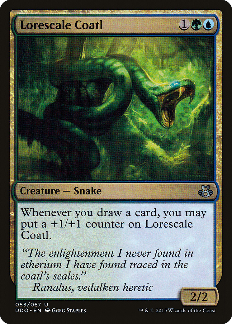Lorescale Coatl (DDO-053) [Duel Decks: Elspeth vs. Kiora]