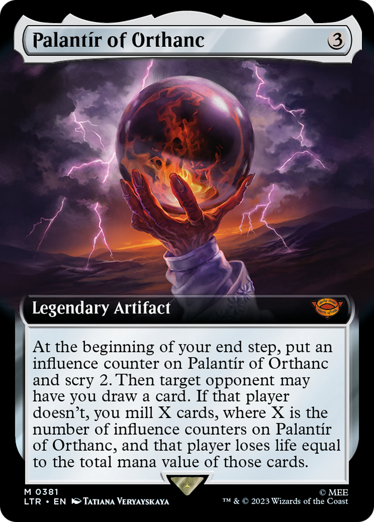 Palantír of Orthanc (LTR-381) [The Lord of the Rings: Tales of Middle-earth]: (Extended Art)