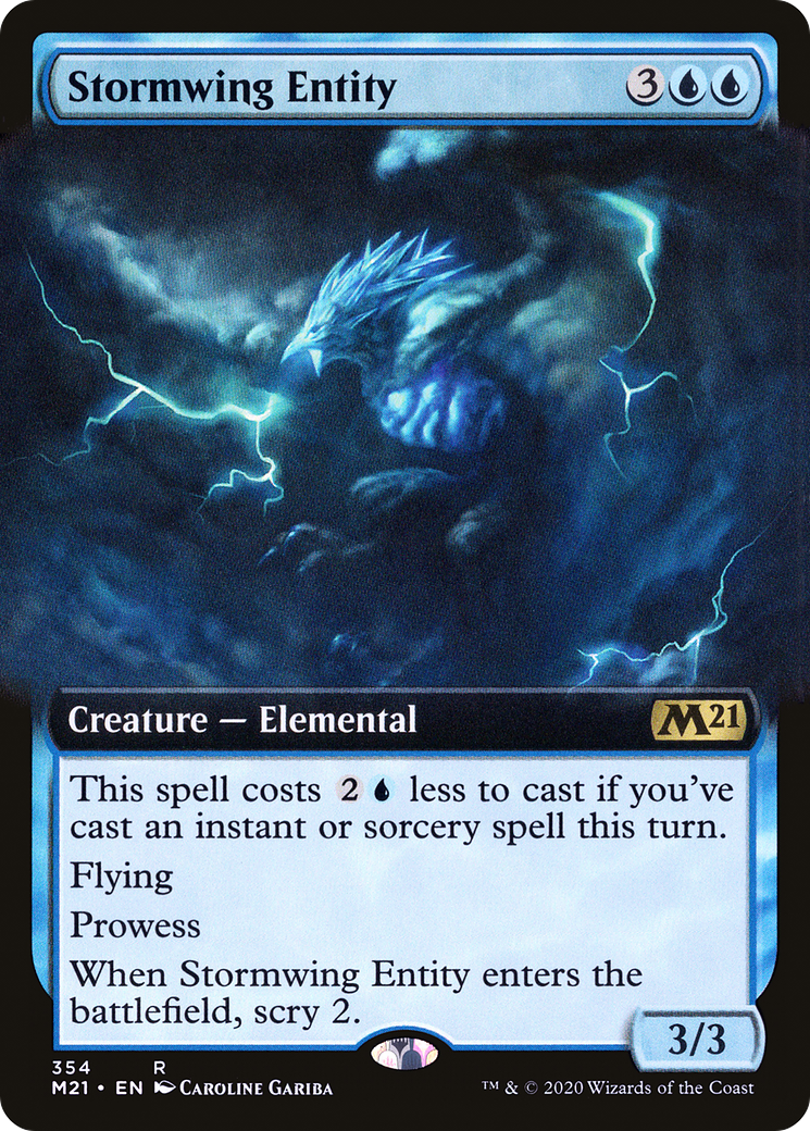 Stormwing Entity (M21-354) [Core Set 2021]: (Extended Art) Foil