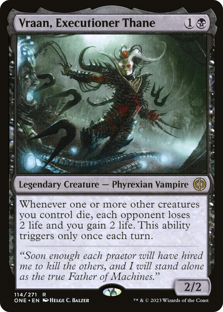 Vraan, Executioner Thane (ONE-114) [Phyrexia: All Will Be One] Foil