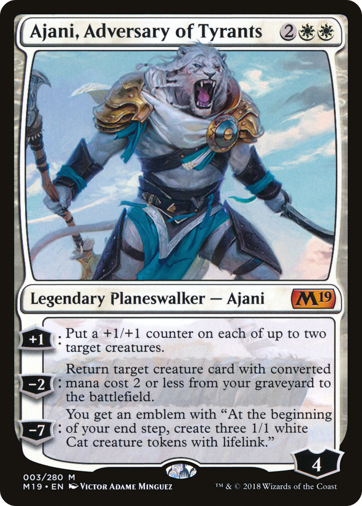 Ajani, Adversary of Tyrants (M19-003) [Core Set 2019] Foil