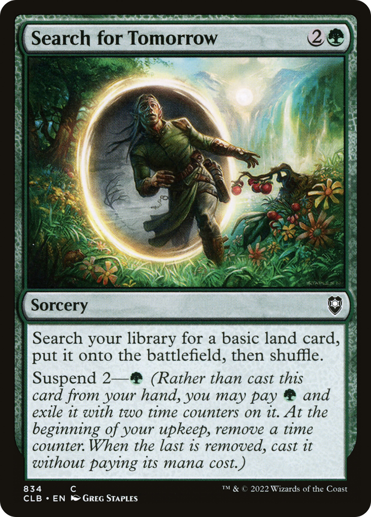 Search for Tomorrow (CLB-834) [Commander Legends: Battle for Baldur's Gate]
