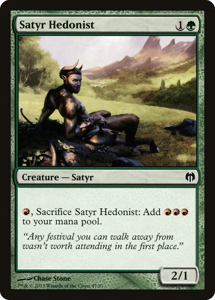 Satyr Hedonist (DDL-047) [Duel Decks: Heroes vs. Monsters]