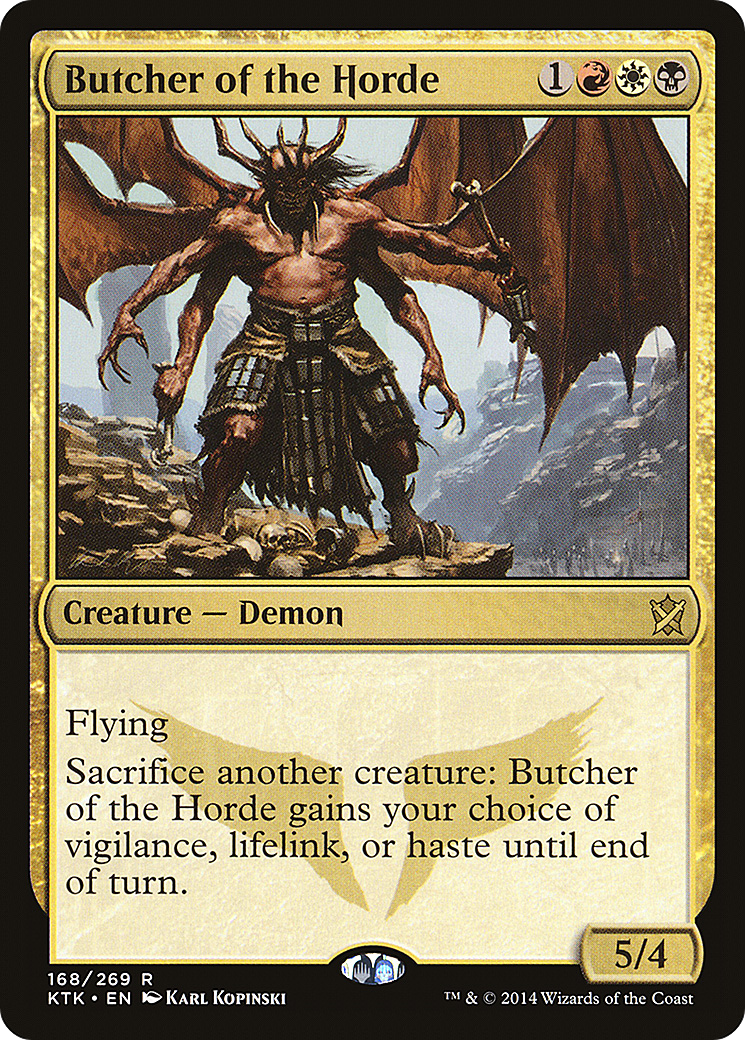 Butcher of the Horde (KTK-168) [Khans of Tarkir] Foil