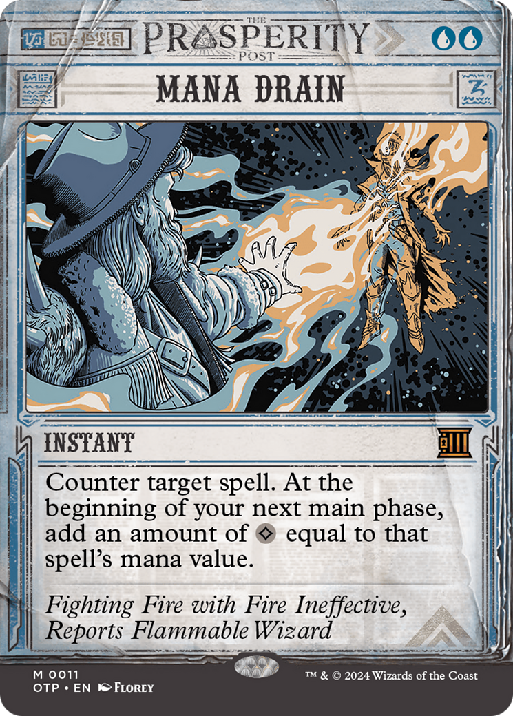 Mana Drain (OTP-011) [Breaking News]: (Showcase) (Borderless)