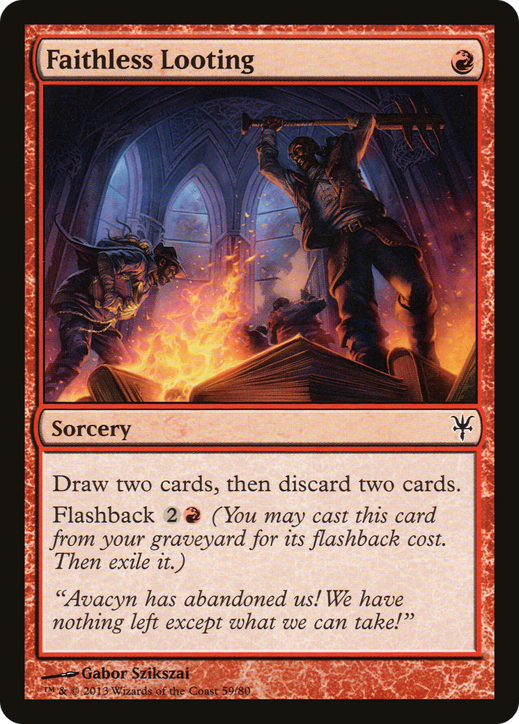 Faithless Looting (DDK-059) [Duel Decks: Sorin vs. Tibalt]