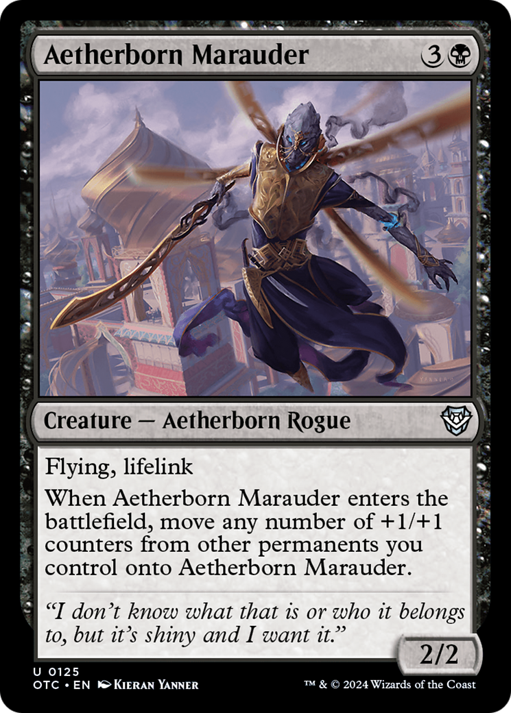 Aetherborn Marauder (OTC-125) [Outlaws of Thunder Junction Commander]
