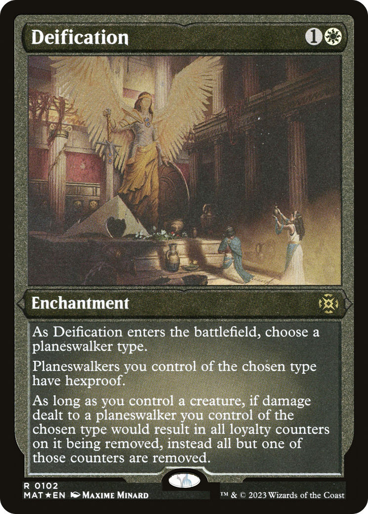 Deification (MAT-102) [March of the Machine: The Aftermath] Etched Foil