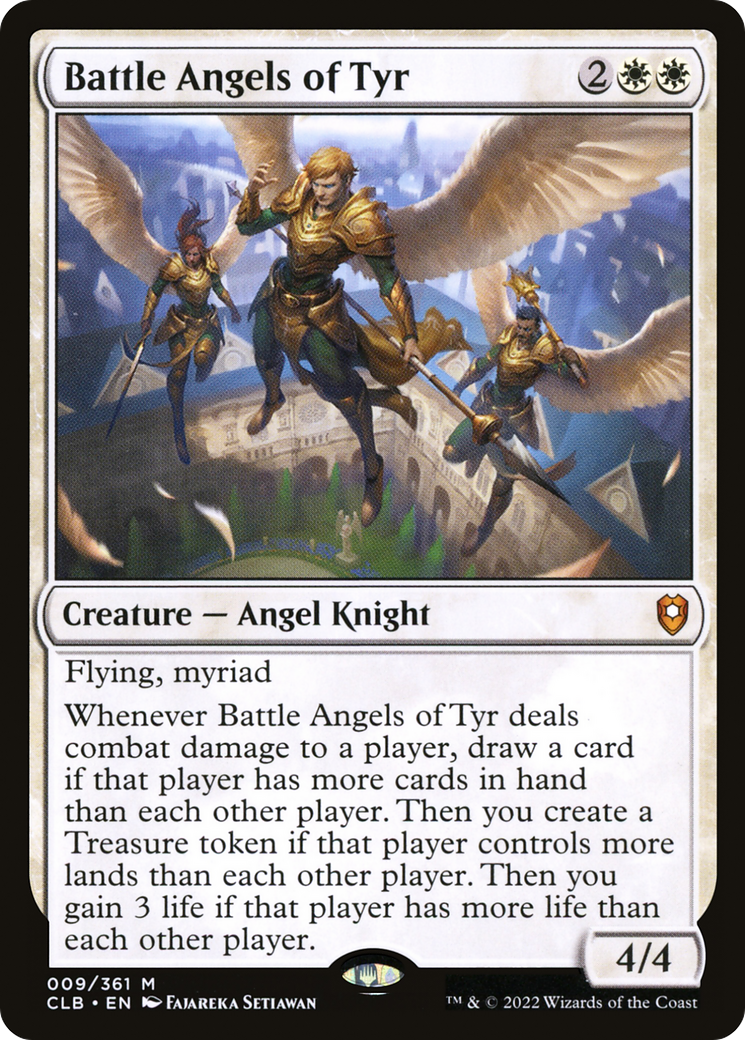 Battle Angels of Tyr (CLB-009) [Commander Legends: Battle for Baldur's Gate] Foil