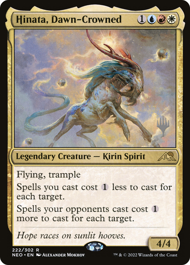 Hinata, Dawn-Crowned (PPNEO-222) [Promo Pack: Kamigawa: Neon Dynasty Promos]