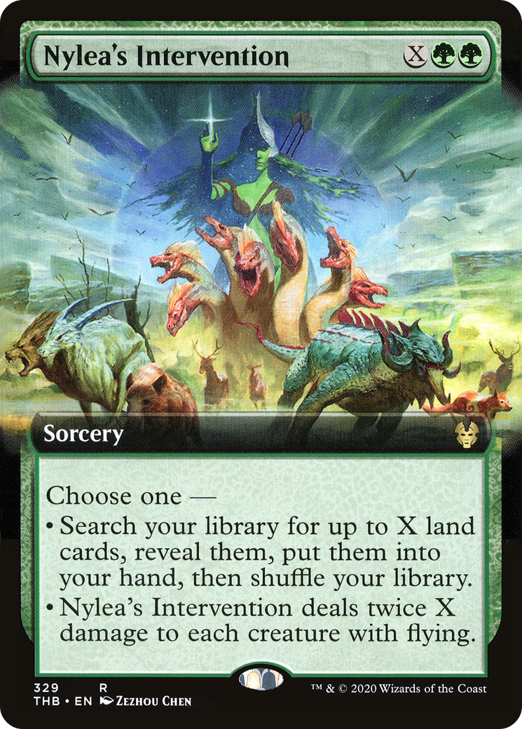 Nylea's Intervention (Extended Art) (THB-329) [Theros Beyond Death]