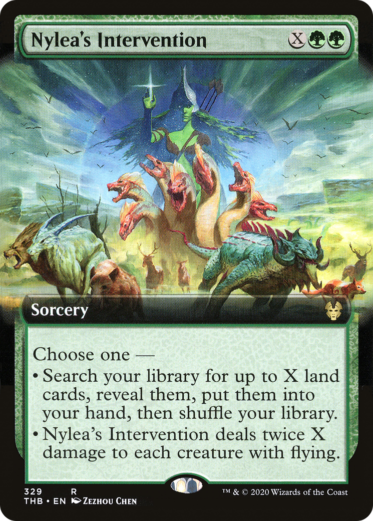 Nylea's Intervention (THB-329) [Theros Beyond Death]: (Extended Art) Foil
