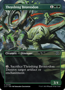 Thrashing Brontodon (LCI-329) [The Lost Caverns of Ixalan] (Borderless) Foil