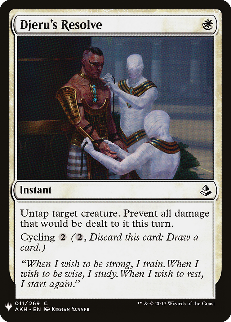 Djeru's Resolve (LIST-AKH-11) [The List]