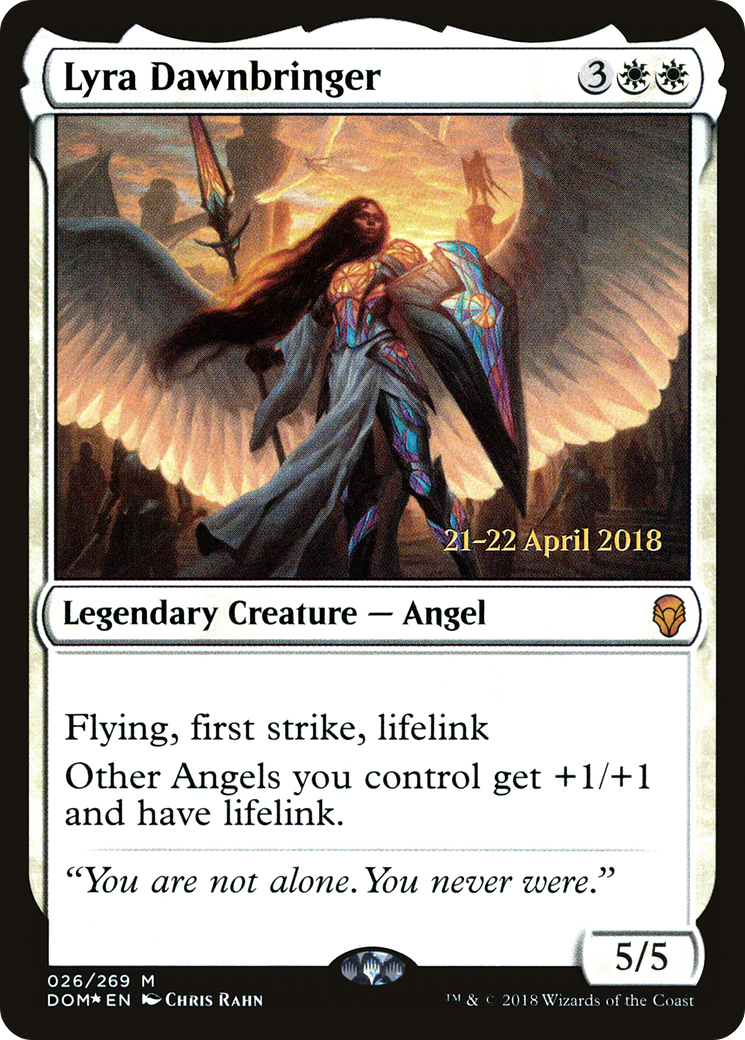 Lyra Dawnbringer (PRE-26S) [Dominaria Promos] Foil