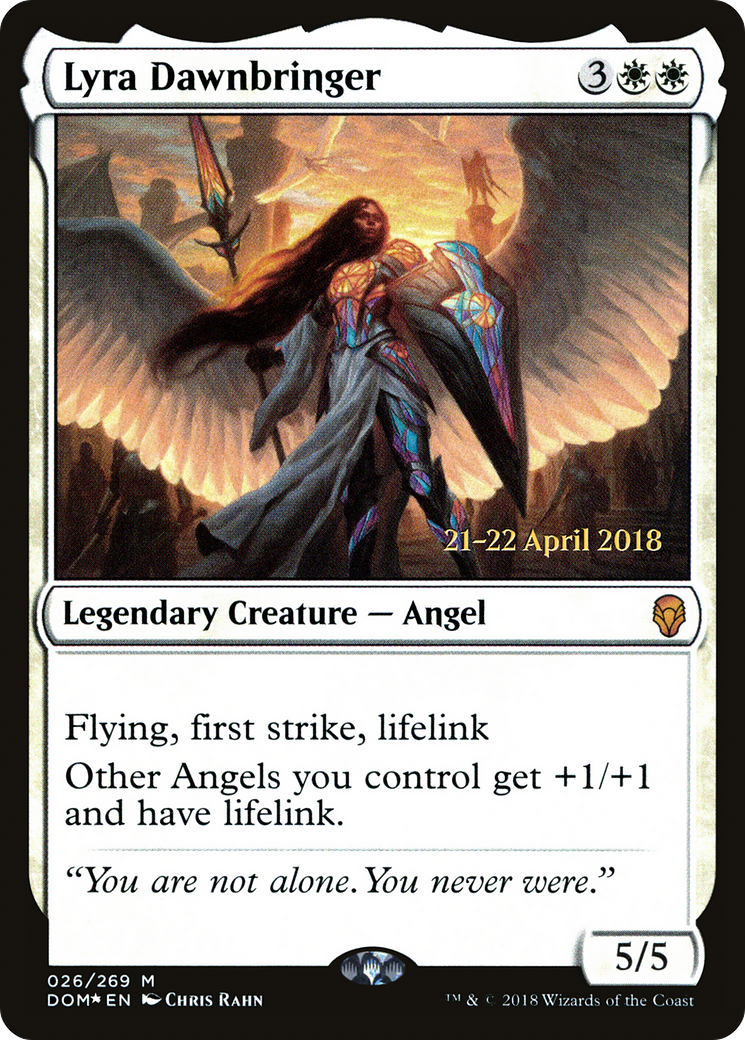 Lyra Dawnbringer (PRE-26S) [Dominaria Promos] Foil