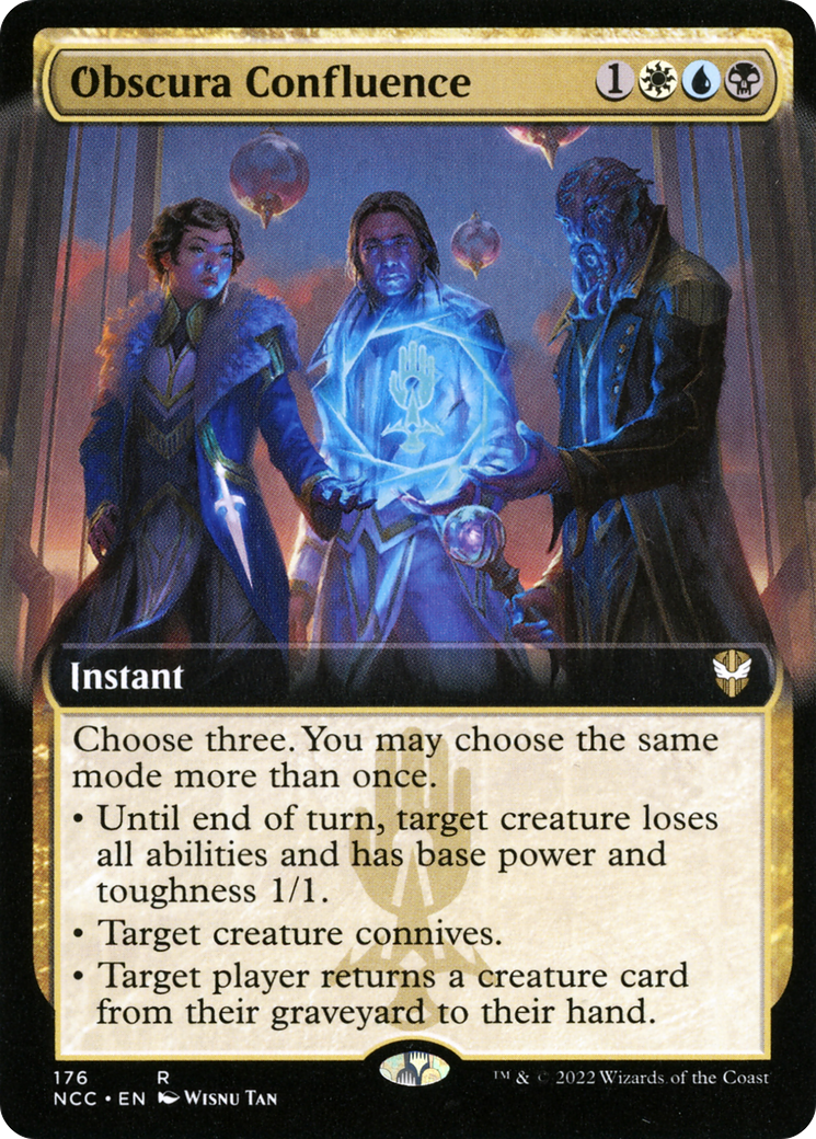 Obscura Confluence (Extended Art) (NCC-176) [New Capenna Commander]