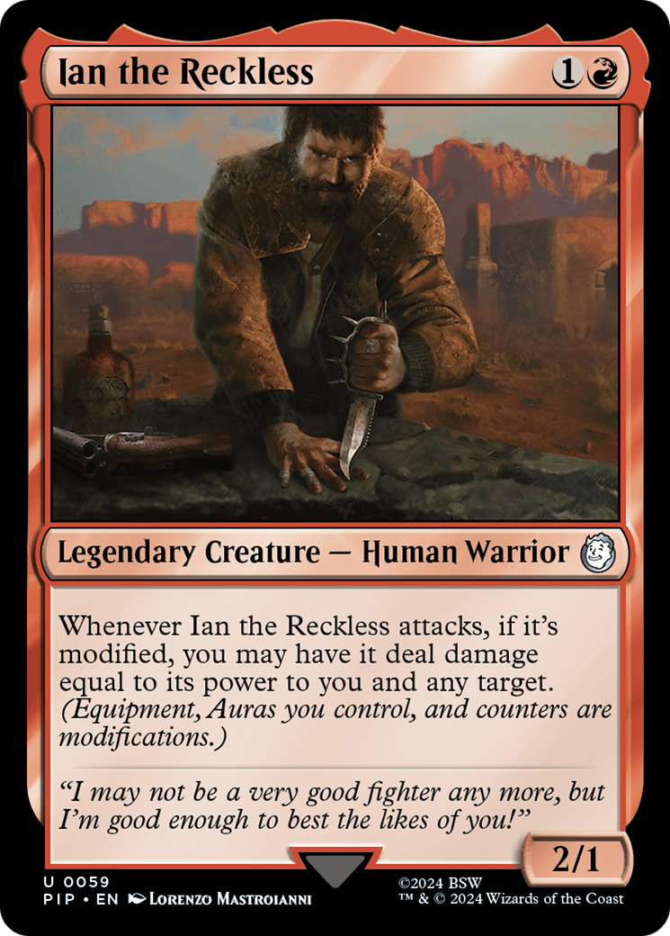 Ian the Reckless (PIP-059) [Fallout] Foil