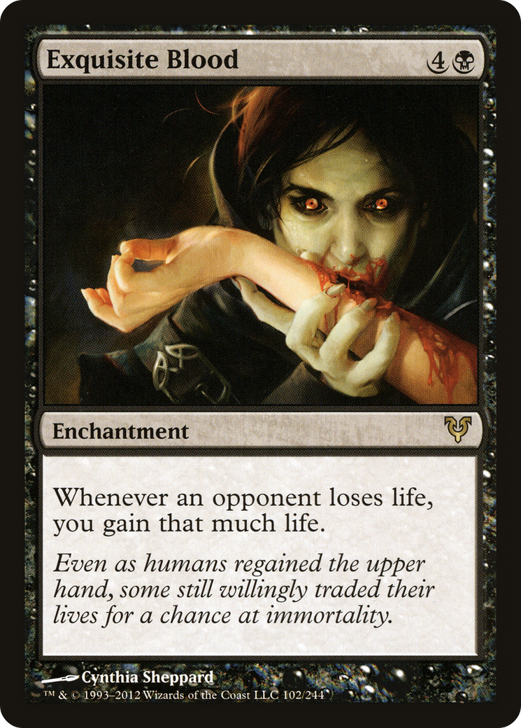 Exquisite Blood (AVR-102) [Avacyn Restored] Foil