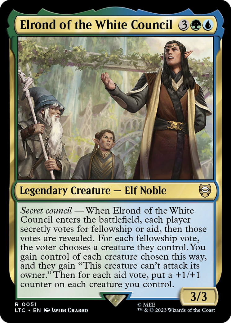 Elrond of the White Council (LTC-051) [Tales of Middle-earth Commander]