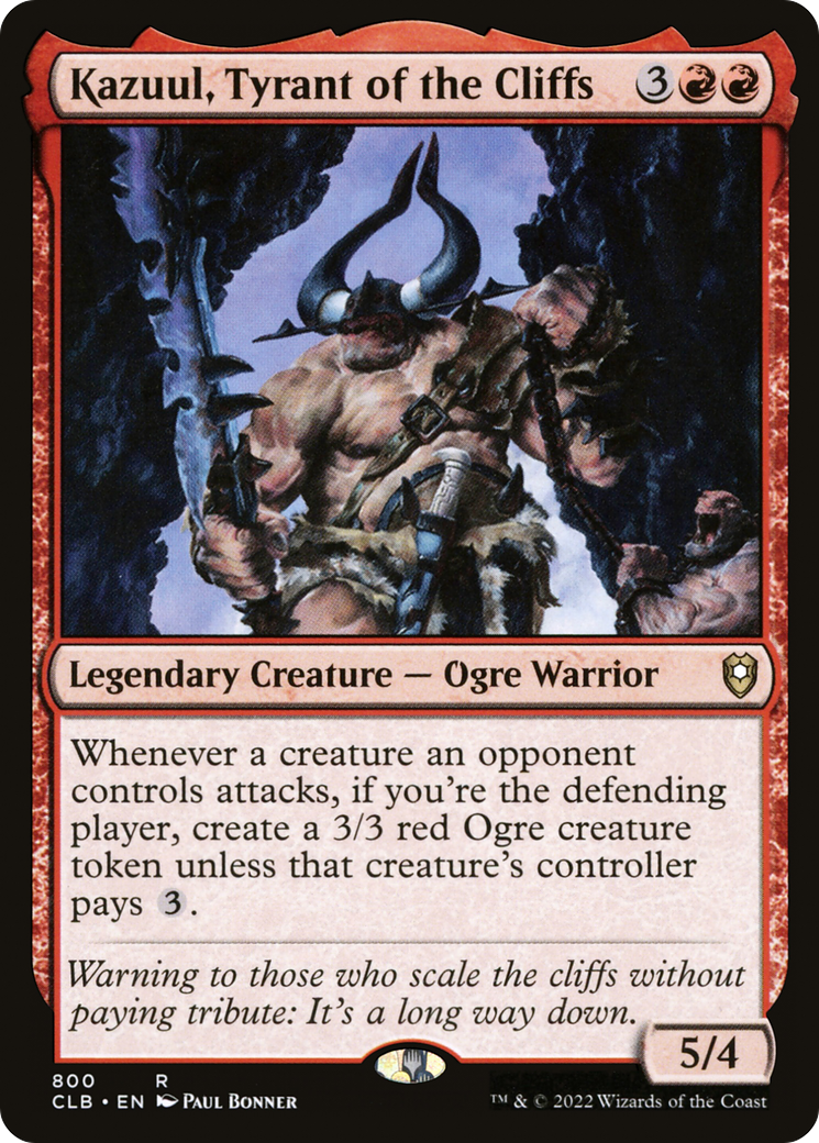Kazuul, Tyrant of the Cliffs (CLB-800) [Commander Legends: Battle for Baldur's Gate]