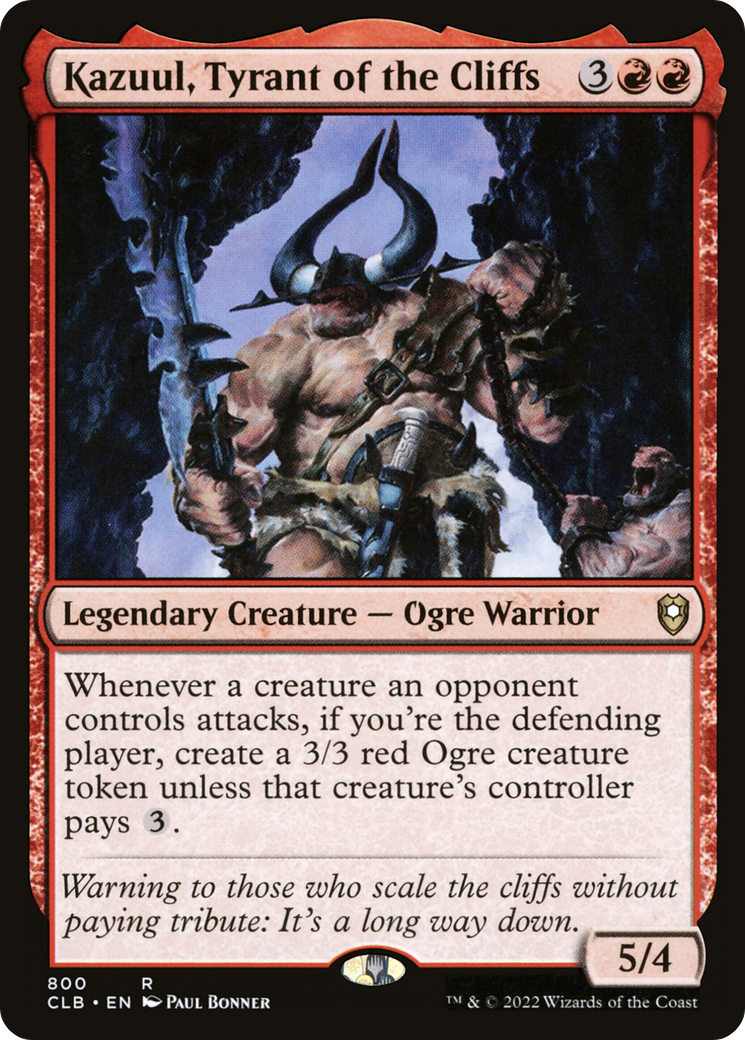 Kazuul, Tyrant of the Cliffs (CLB-800) [Commander Legends: Battle for Baldur's Gate]