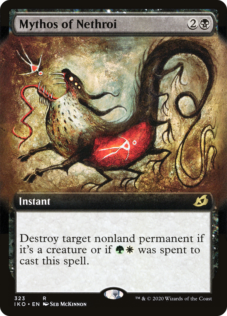 Mythos of Nethroi (Extended Art) (IKO-323) [Ikoria: Lair of Behemoths] Foil