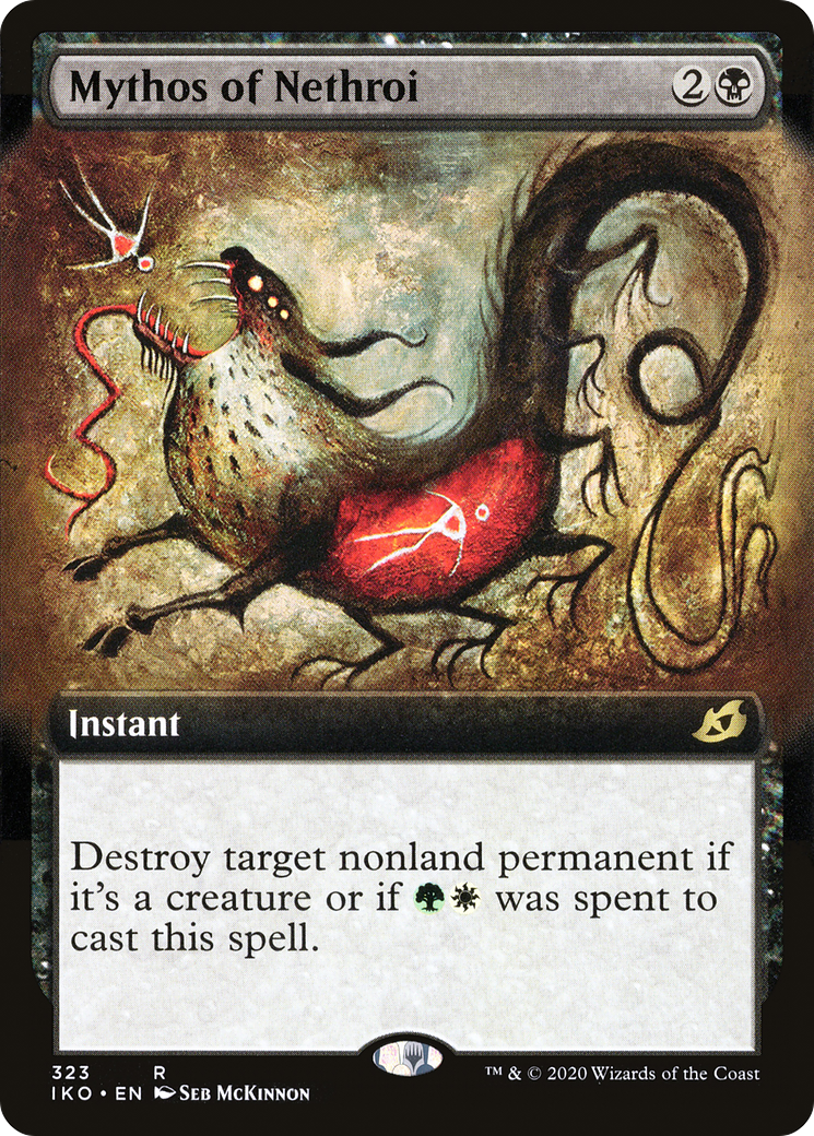 Mythos of Nethroi (IKO-323) [Ikoria: Lair of Behemoths]: (Extended Art) Foil