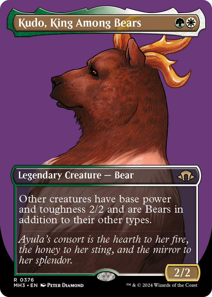 Kudo, King Among Bears (MH3-376) [Modern Horizons 3] (Borderless)