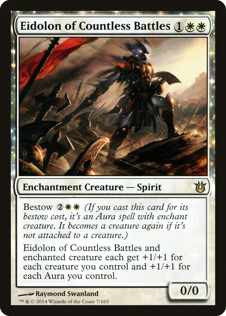 Eidolon of Countless Battles (BNG-007) [Born of the Gods]: (enchantment) Foil