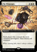 No Witnesses (MKM-390) [Murders at Karlov Manor]: (Extended Art) Foil